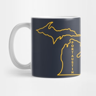 Port Austin MI Love (Yellow) Mug